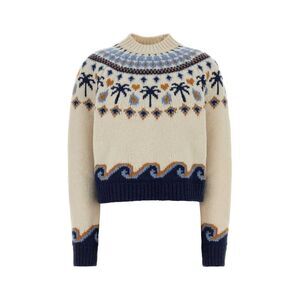 Alanui Women Embroidered Wool Sweet Winter Sweater